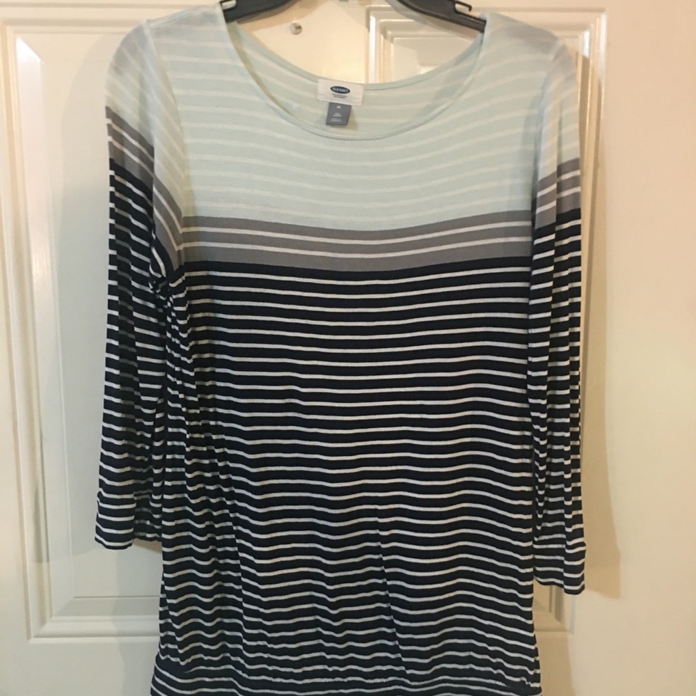 Old Navy 3/4 Sleeve Striped Top